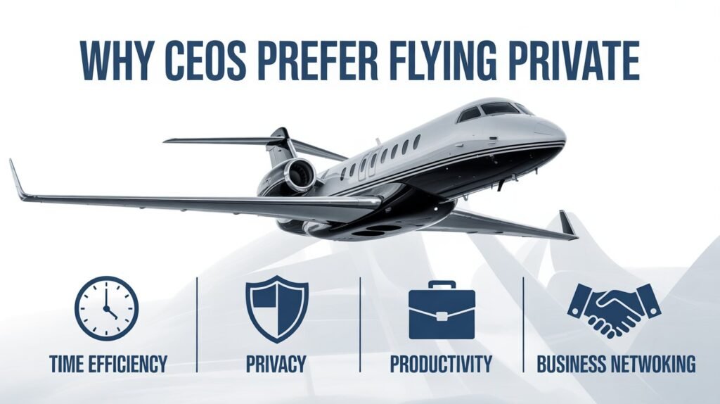 Why CEOs Prefer Flying Private