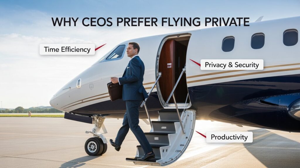 Why CEOs Prefer Flying Private