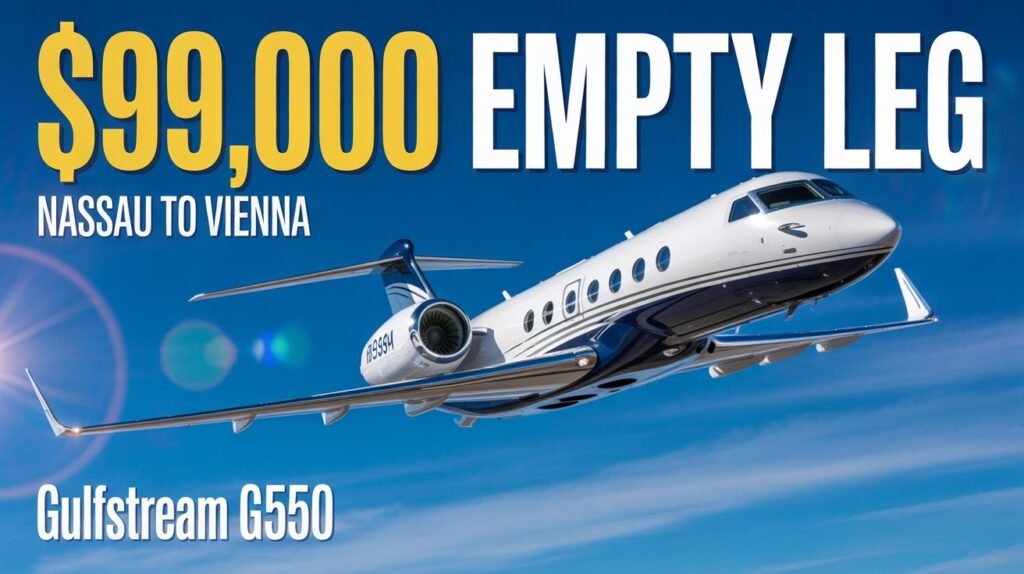 $99,000 Empty Leg Private Jet: Fly Nassau to Vienna in a Gulfstream G550