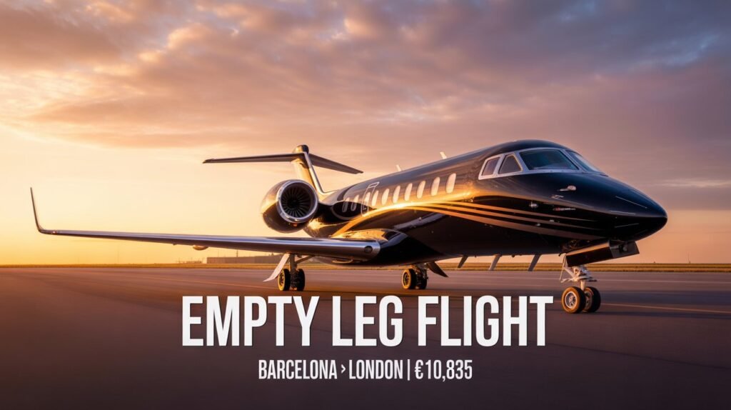Empty Leg Flights Barcelona to London Fly Private for €10,835 (2)