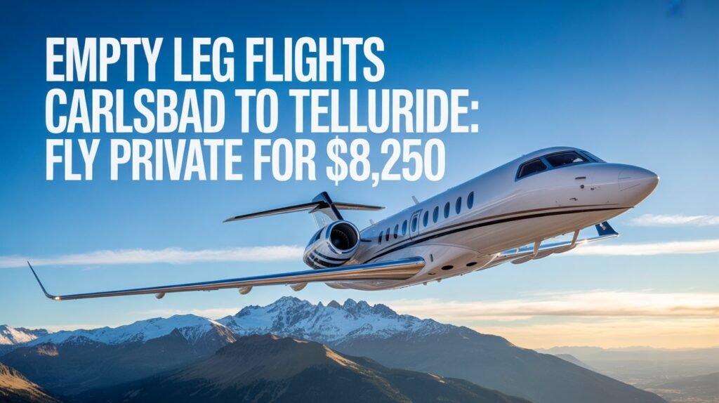 Empty Leg Flights Carlsbad to Telluride Fly Private for $8,250