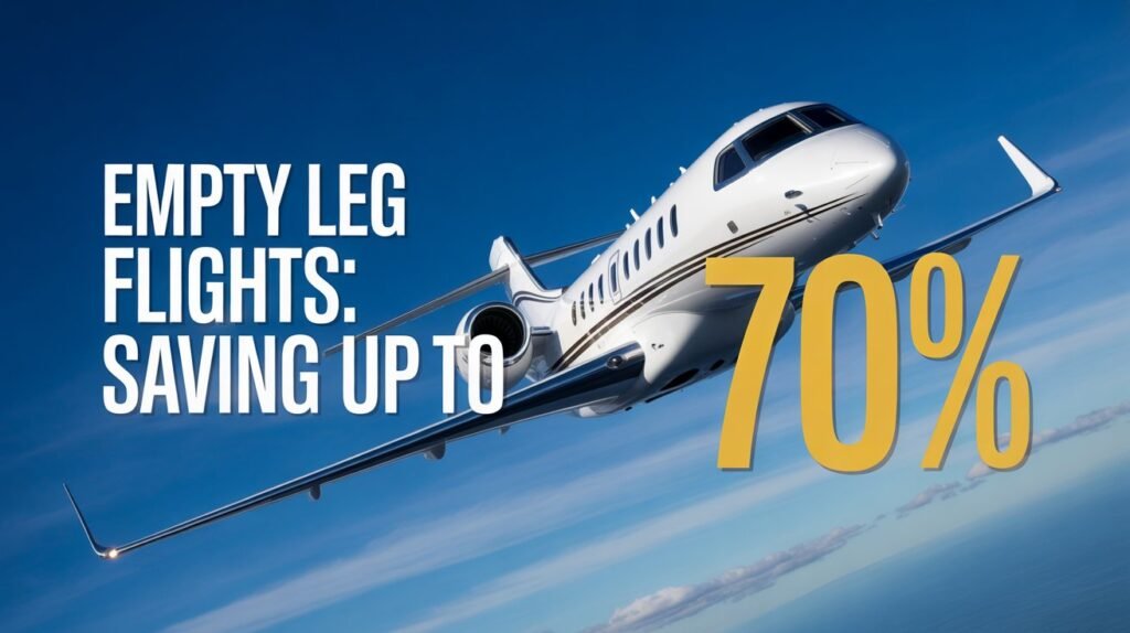 Empty Leg Flights Saving Up to 70%