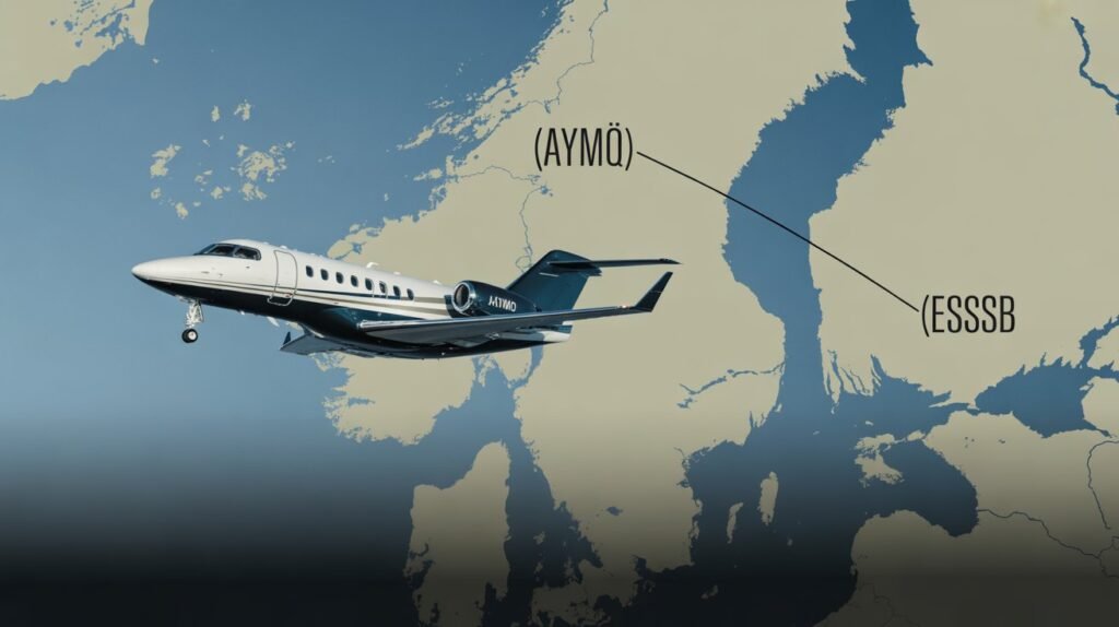 Malam (AYMQ) to Stockholm (ESSB) for €26,730 on a Hawker 900XP empty leg.