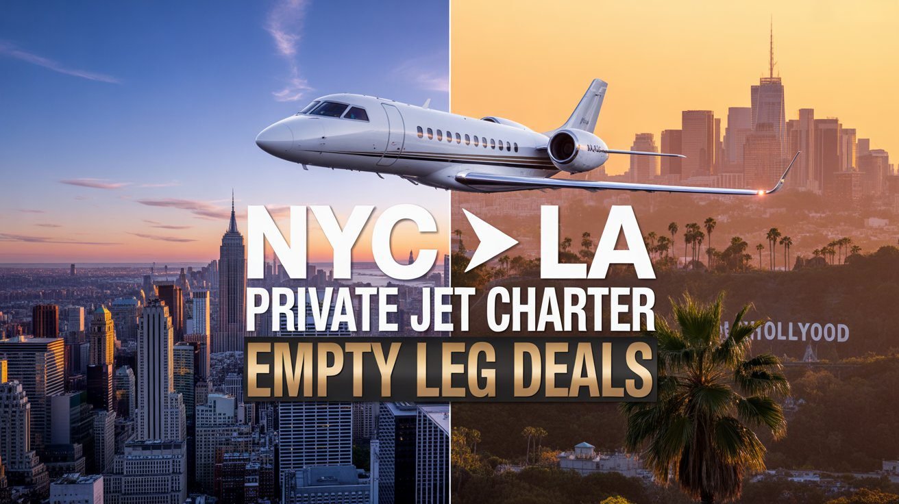 New York to Los Angeles Private Jet Charter & Empty Leg Flights