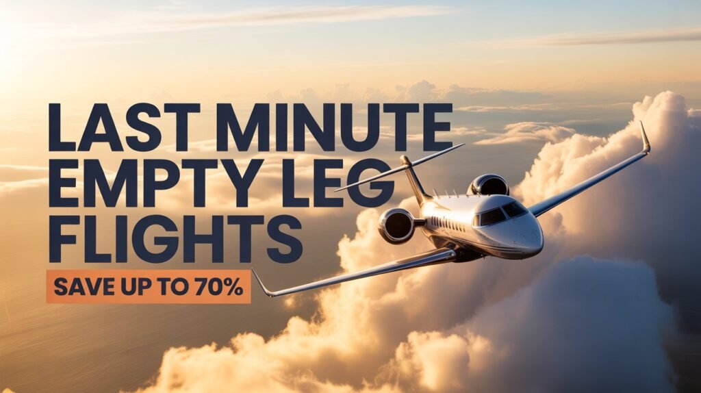 Last Minute Empty Leg Flights: Save Up to 70%