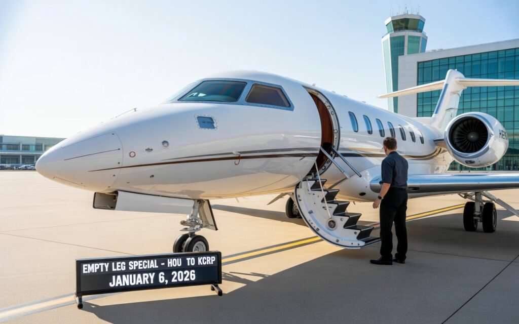Houston Hobby to Corpus Christi Empty Leg: Cessna Citation V for January 6, 2026