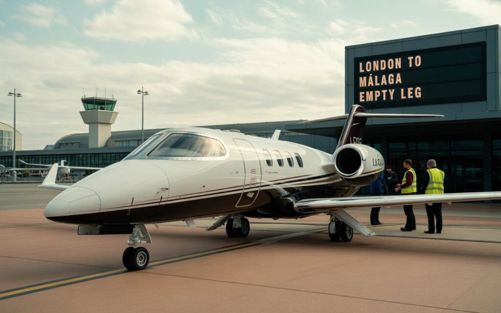 London Biggin Hill to Málaga Empty Leg: Learjet 45 for January 6, 2026
