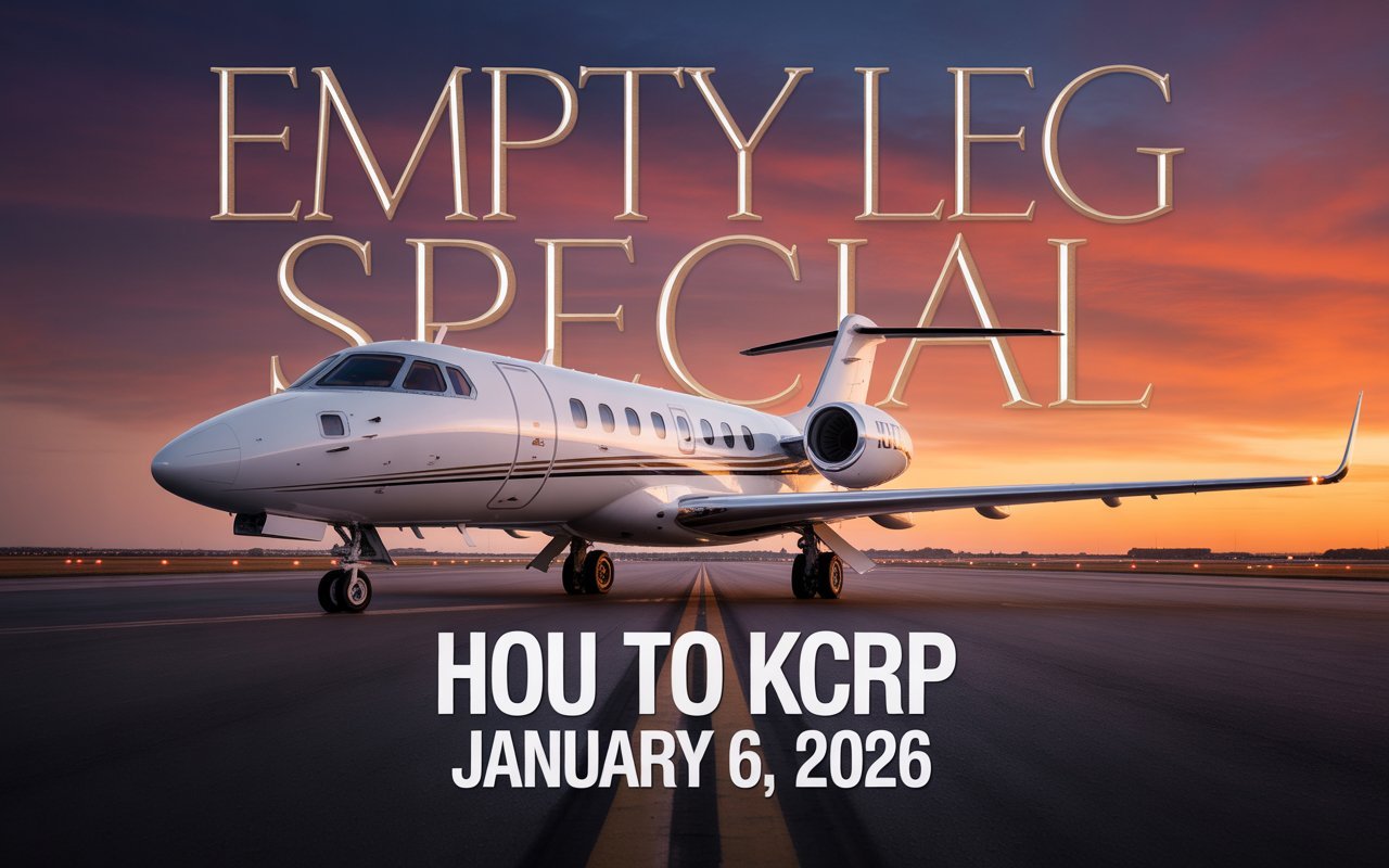 Houston Hobby to Corpus Christi Empty Leg: Cessna Citation V for January 6, 2026