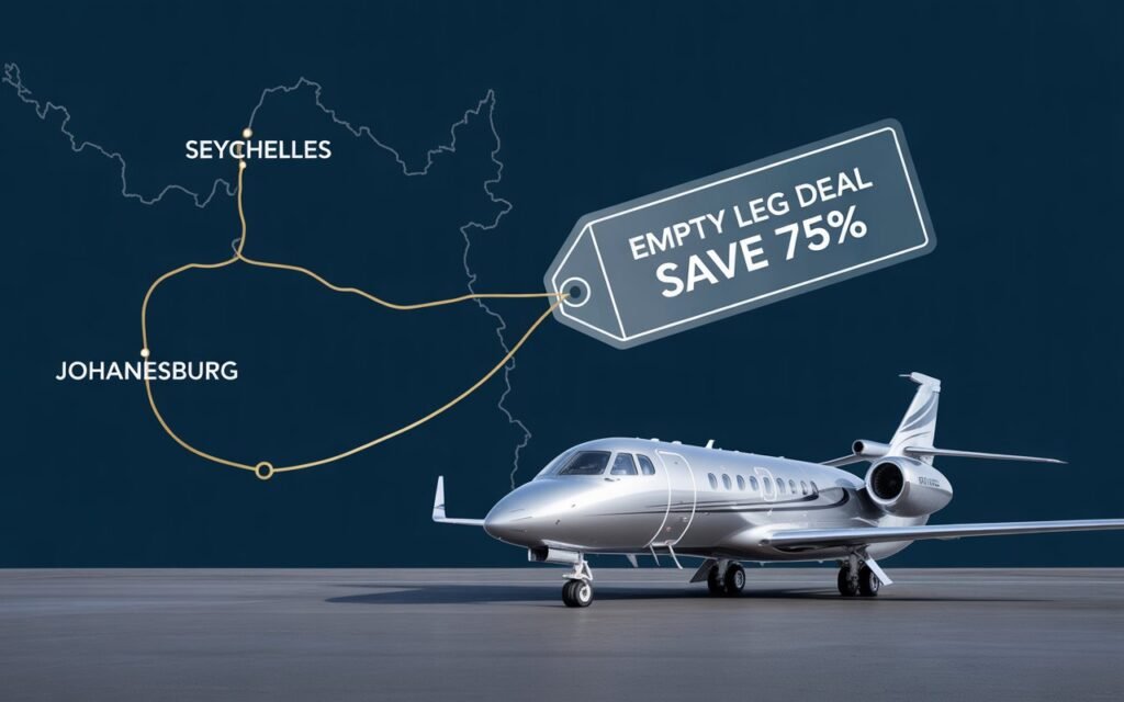 Empty Leg: Falcon 900EX from Seychelles to Lanseria for 10 Pax | Jan 5, 2026 | 4h50m