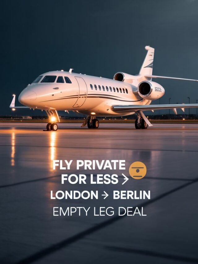 Fly Private from London to Berlin for Less ✈️ Empty Leg Jet Deal | Falcon 900LX