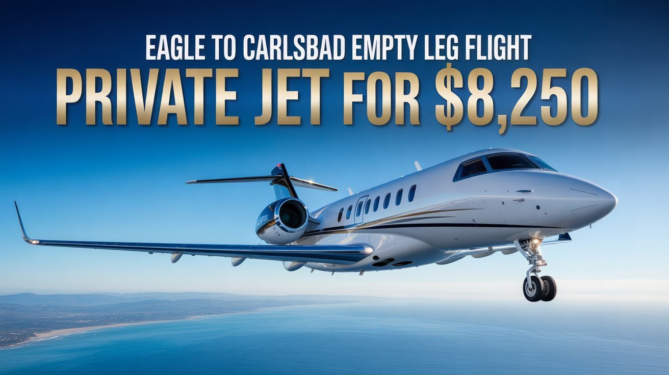 Eagle to Carlsbad Empty Leg Flight – Private Jet for $8,250 Luxury Private Aviation Deal
