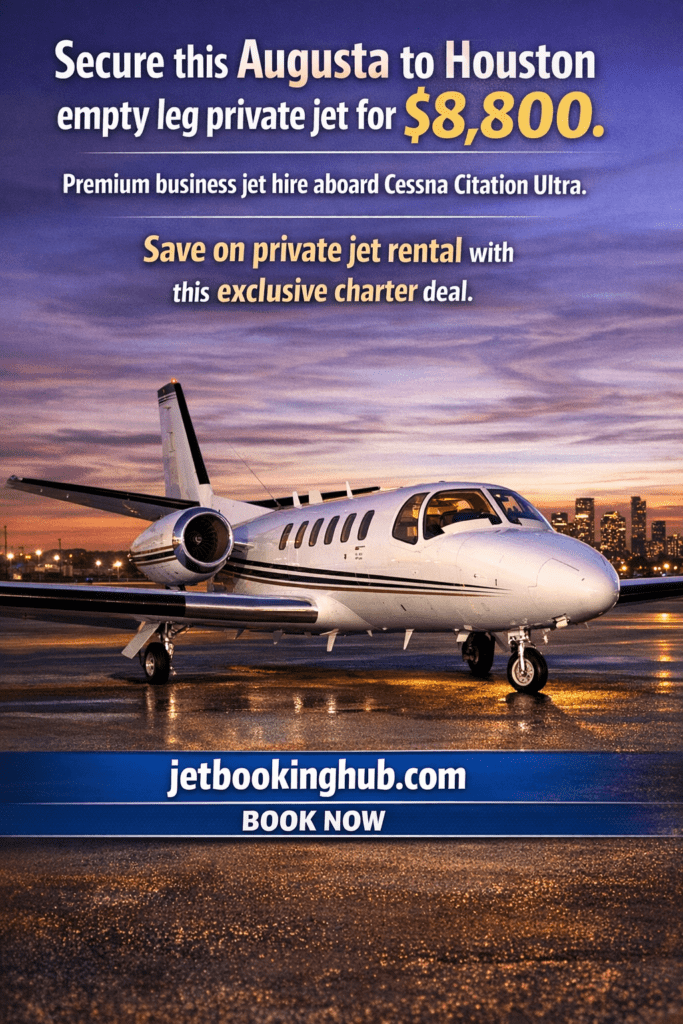 Augusta to Houston Empty Leg Private Jet $8,800 Cessna Citation Ultra (4)