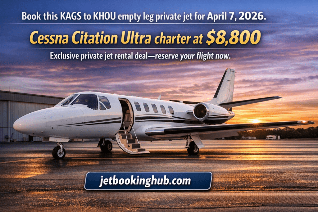 Augusta to Houston Empty Leg Private Jet $8,800 Cessna Citation Ultra (5)