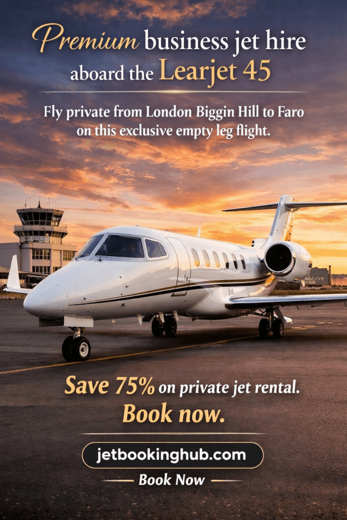 Biggin Hill to Faro Empty Leg Private Jet £11,000 Full Charter (3)