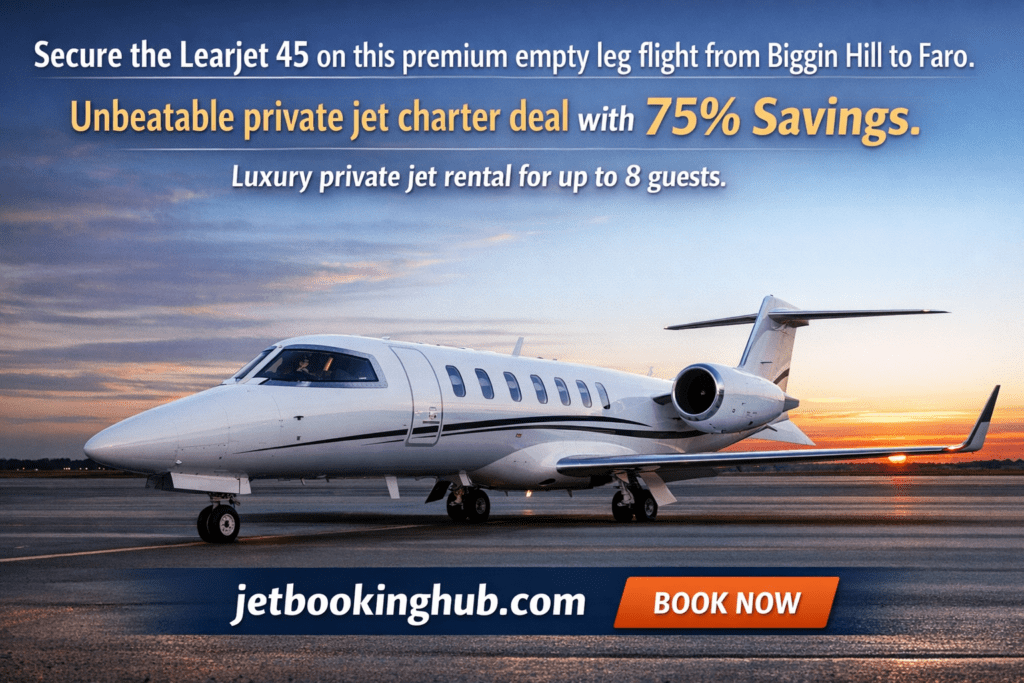 Biggin Hill to Faro Empty Leg Private Jet £11,000 Full Charter (5)