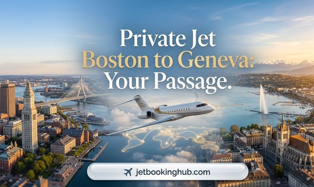 Boston to Geneva Private Jet Concierge Rates & Empty Leg Deals