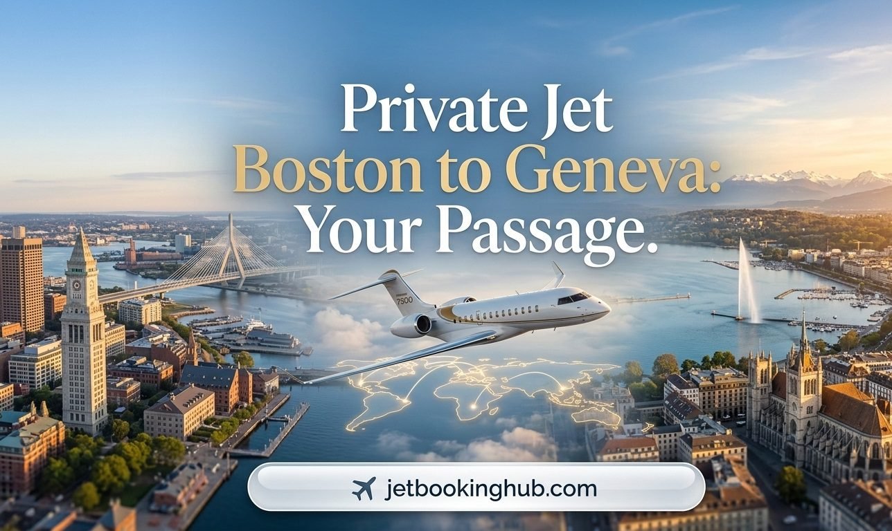 Boston to Geneva Private Jet Concierge Rates & Empty Leg Deals
