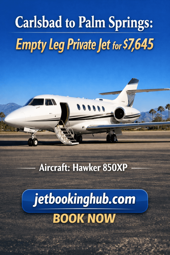 Carlsbad to Palm SpringsEmpty Leg Private Jet for $7,645 (3)