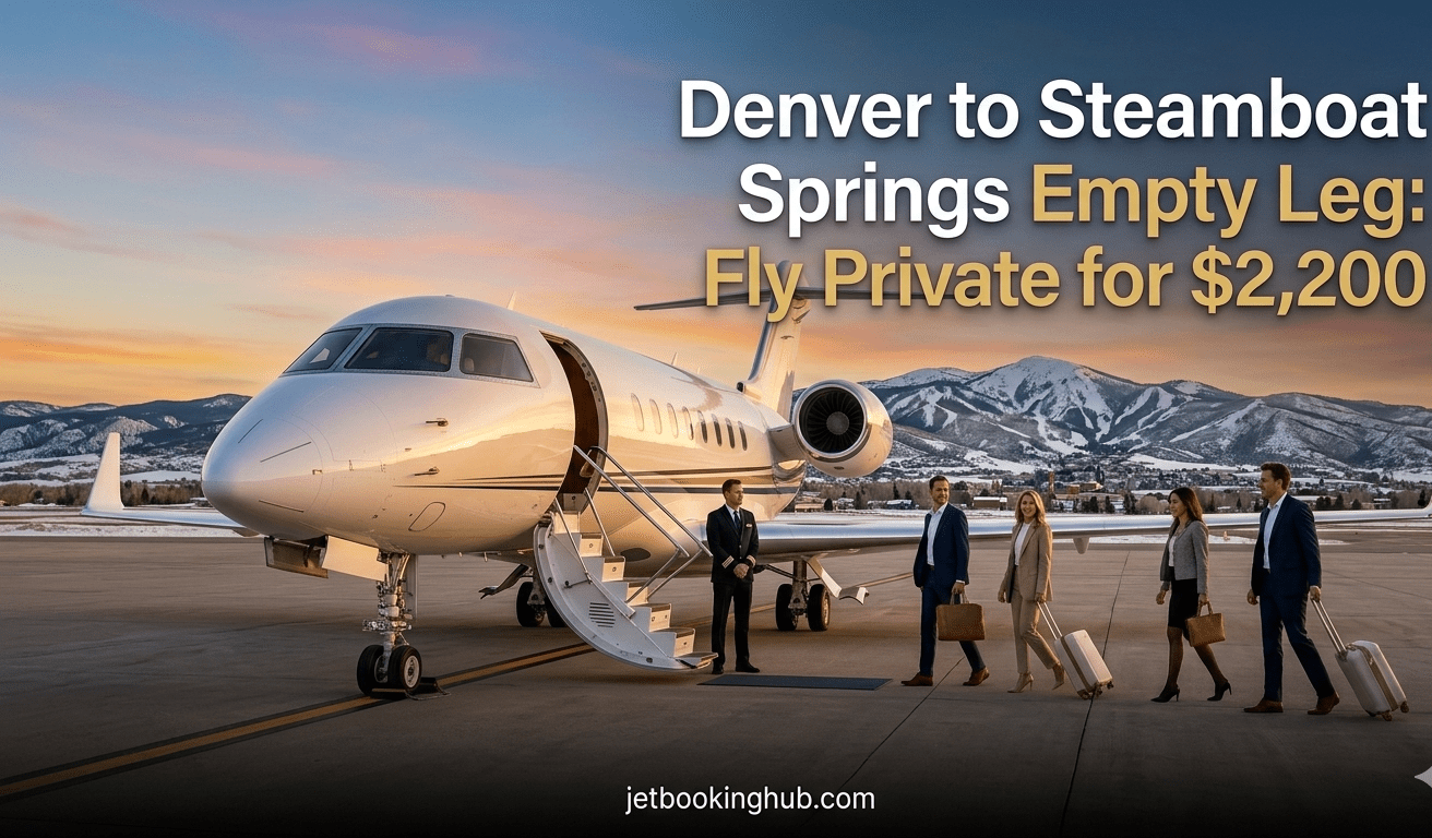 Denver to Steamboat Springs Empty Leg Fly Private for $2,200 (1)
