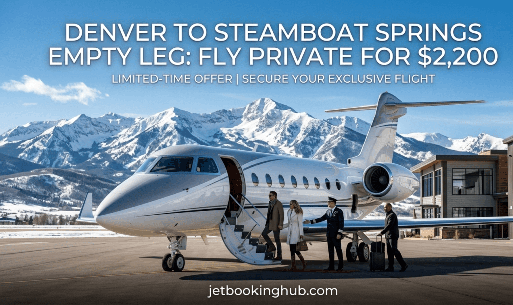 Denver to Steamboat Springs Empty Leg Fly Private for $2,200 (2)