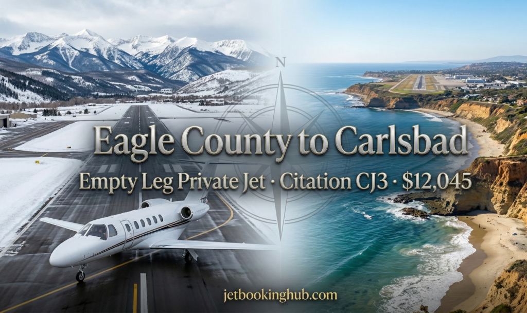 Eagle County to Carlsbad Empty Leg Private Jet · Citation CJ3 · $12,045 (2)