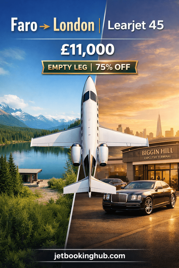 Faro to London Empty Leg Private Jet for Just £11,000 (2)