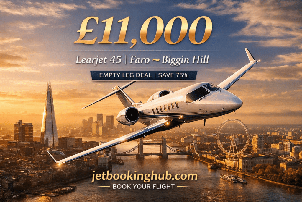 Faro to London Empty Leg Private Jet for Just £11,000 (5)
