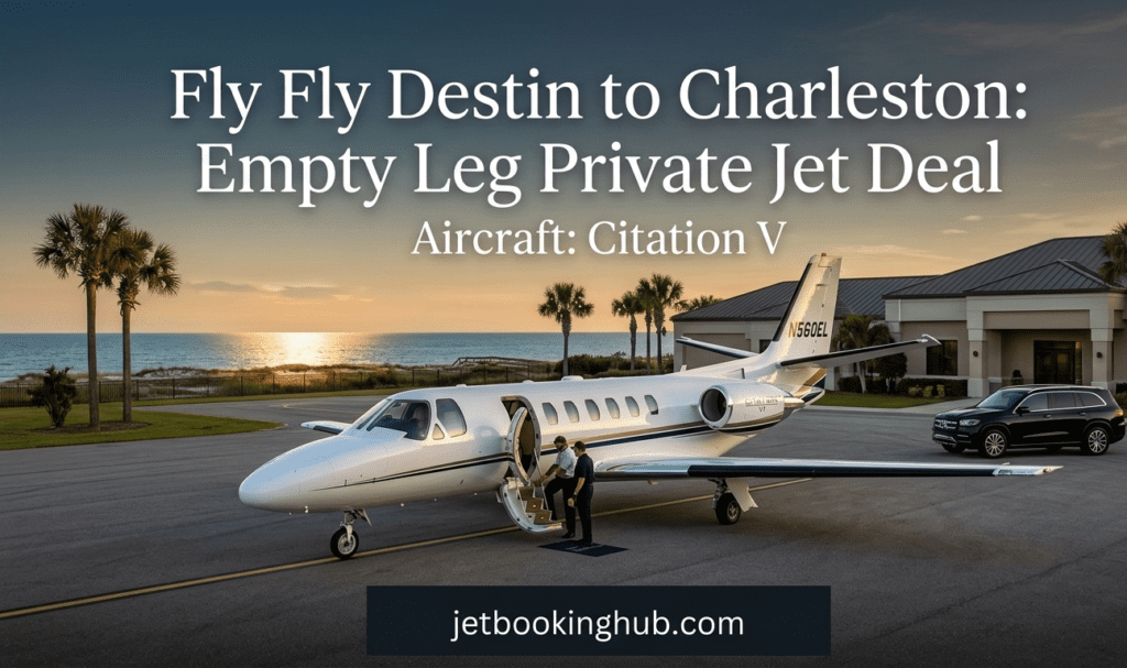Fly Destin to Charleston Empty Leg Private Jet Deal (1)