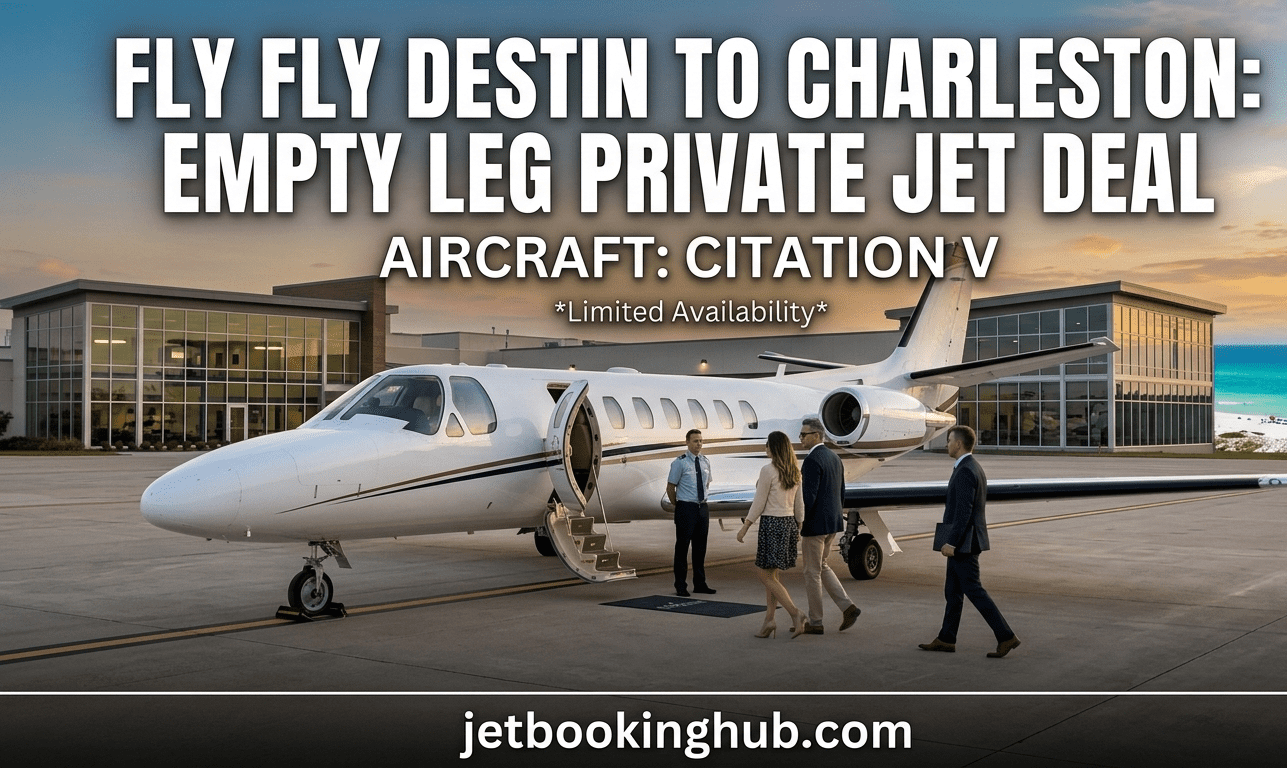 Fly Destin to Charleston Empty Leg Private Jet Deal (2)