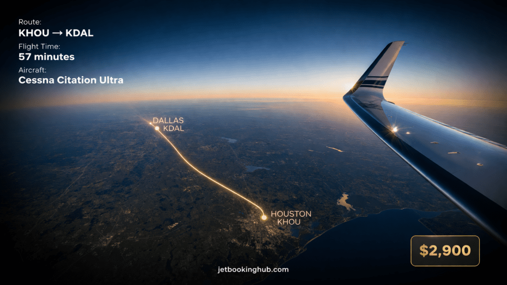 Houston to Dallas Empty Leg Private Jet Cessna Citation Ultra (4)
