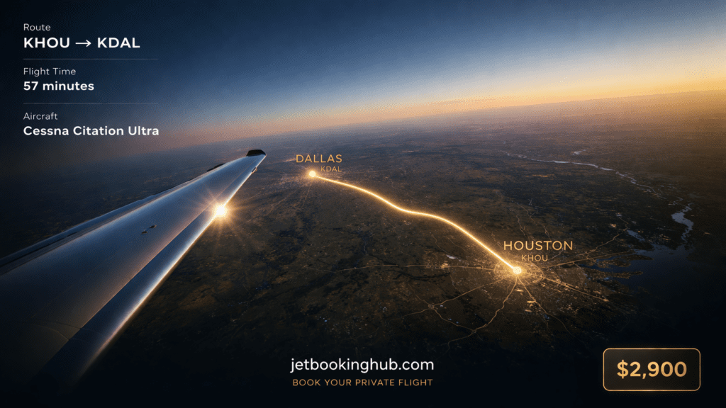 Houston to Dallas Empty Leg Private Jet Cessna Citation Ultra (5)