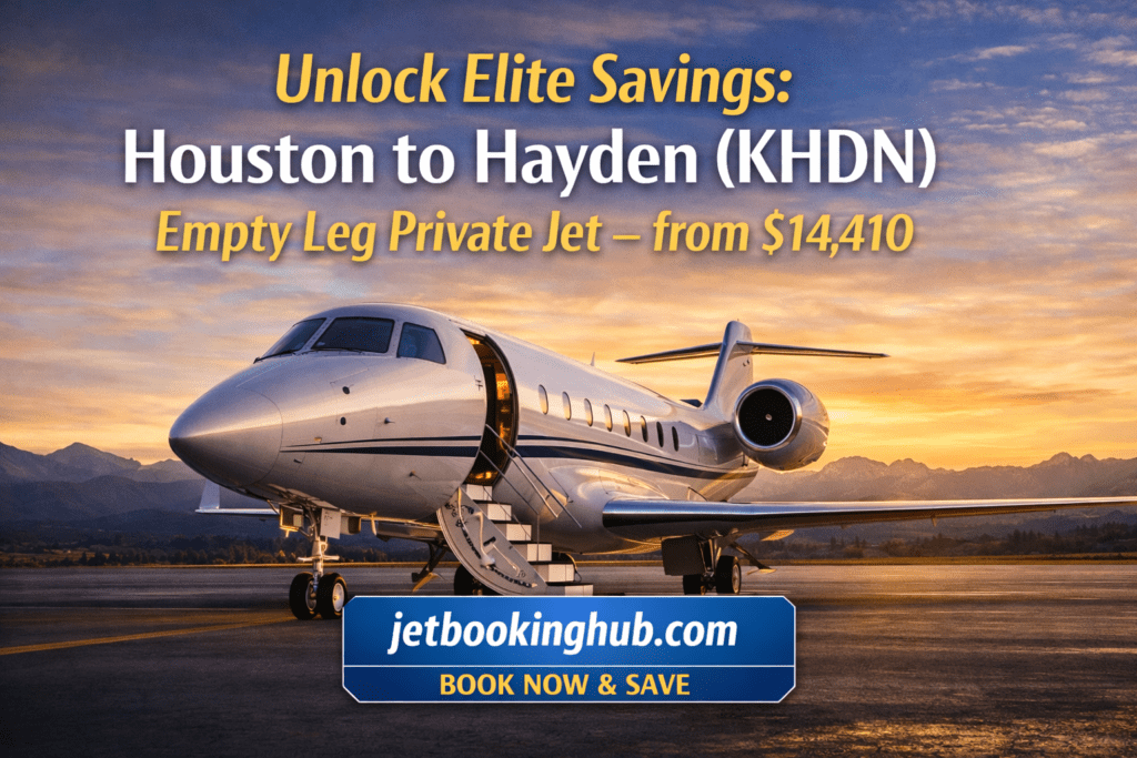 Houston to Hayden (KHDN) Empty Leg Private Jet – March 14, 2026 – from $14,410 (2)
