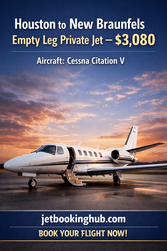 Houston to New Braunfels empty leg private jet  Cessna Citation V (2)