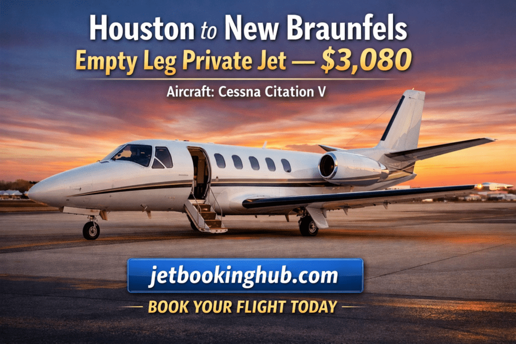 Houston to New Braunfels empty leg private jet  Cessna Citation V (5)