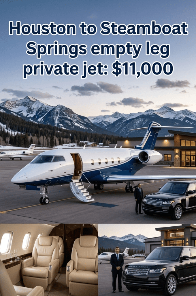 Houston to Steamboat Springs Empty Leg Private Jet $11,000 (3)