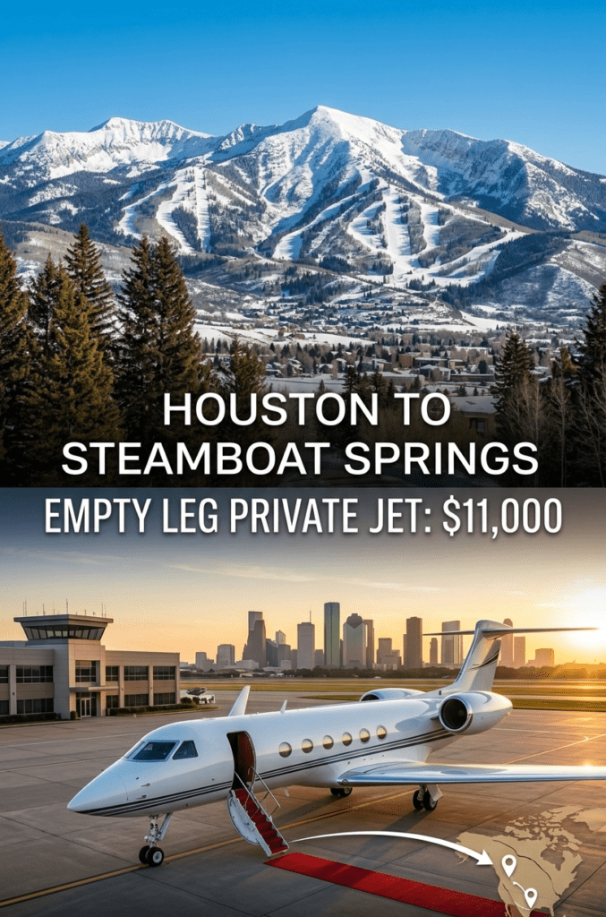Houston to Steamboat Springs Empty Leg Private Jet $11,000 (5)