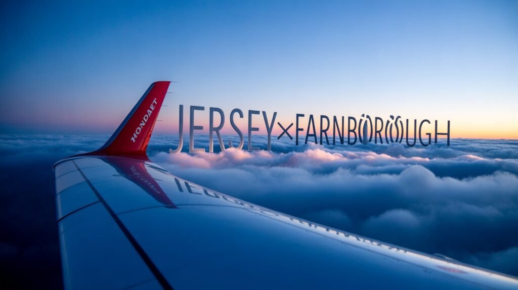 Jersey to Farnborough Empty Leg Private Jet £2,750 HondaJet (2)