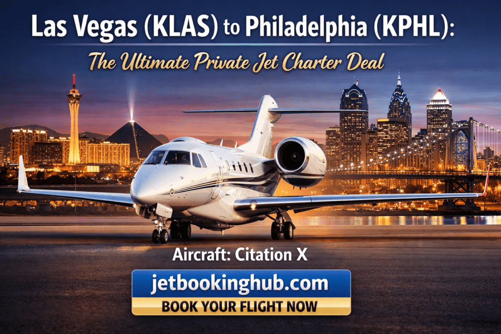 Las Vegas to Philadelphia Empty Leg Private Jet (1)