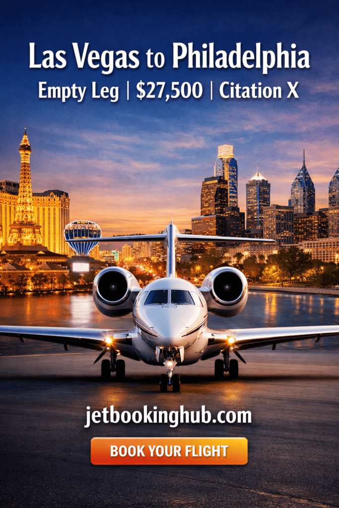 Las Vegas to Philadelphia Empty Leg Private Jet (2)