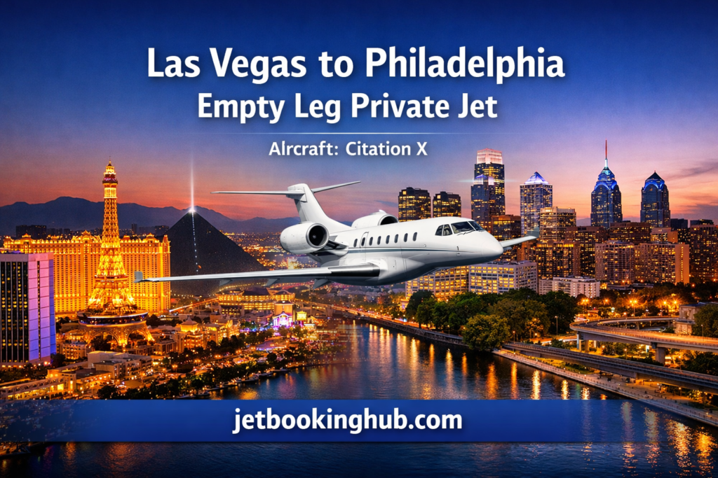Las Vegas to Philadelphia Empty Leg Private Jet (3)