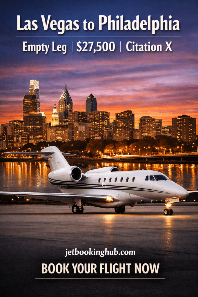 Las Vegas to Philadelphia Empty Leg Private Jet (5)