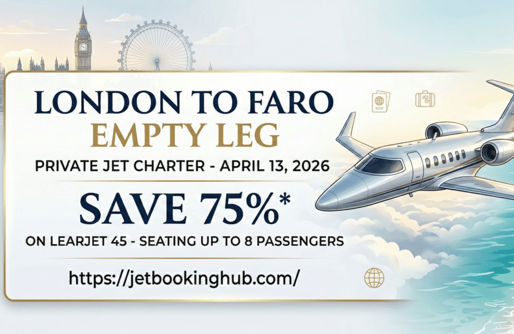 London to Faro Empty Leg Save 75% on Learjet 45 (April 13) (4)