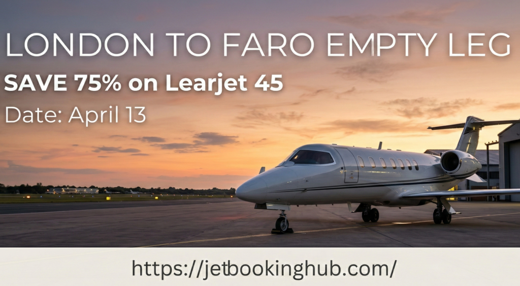 London to Faro Empty Leg Save 75% on Learjet 45 (April 13) (5)