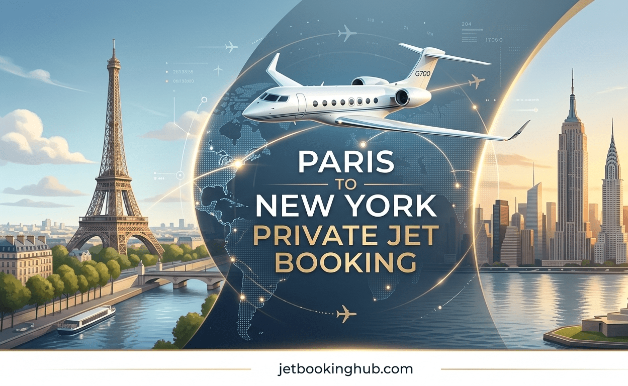 Paris to New York private jet booking