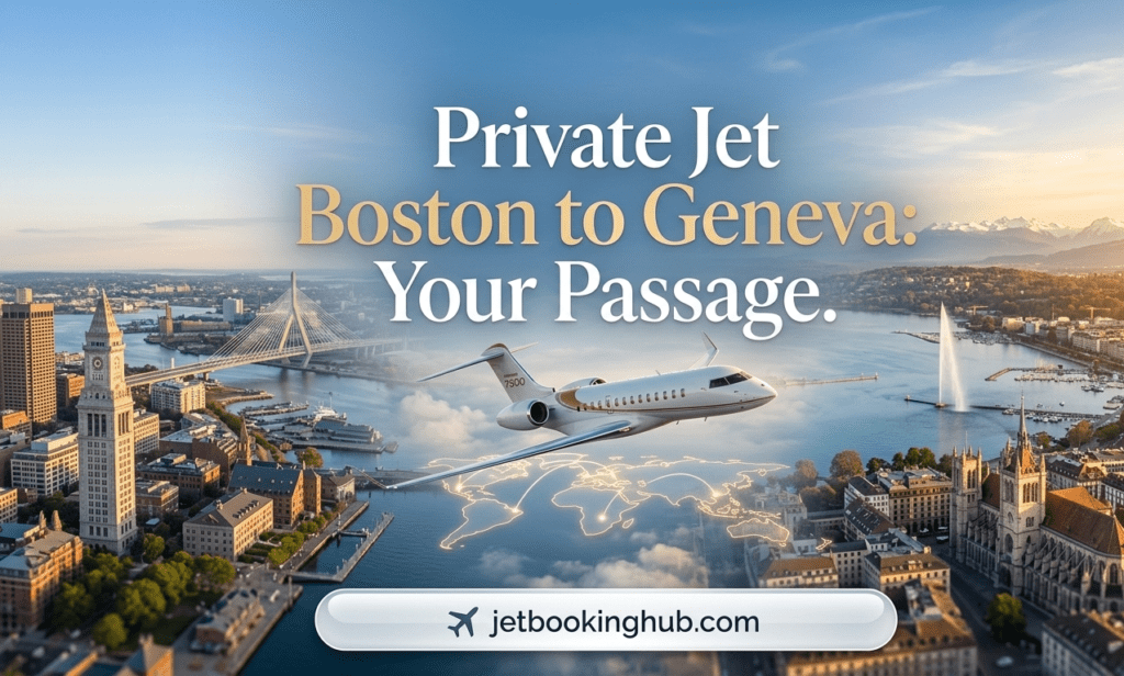 Private Jet Boston to Geneva Discreet Luxury Charter