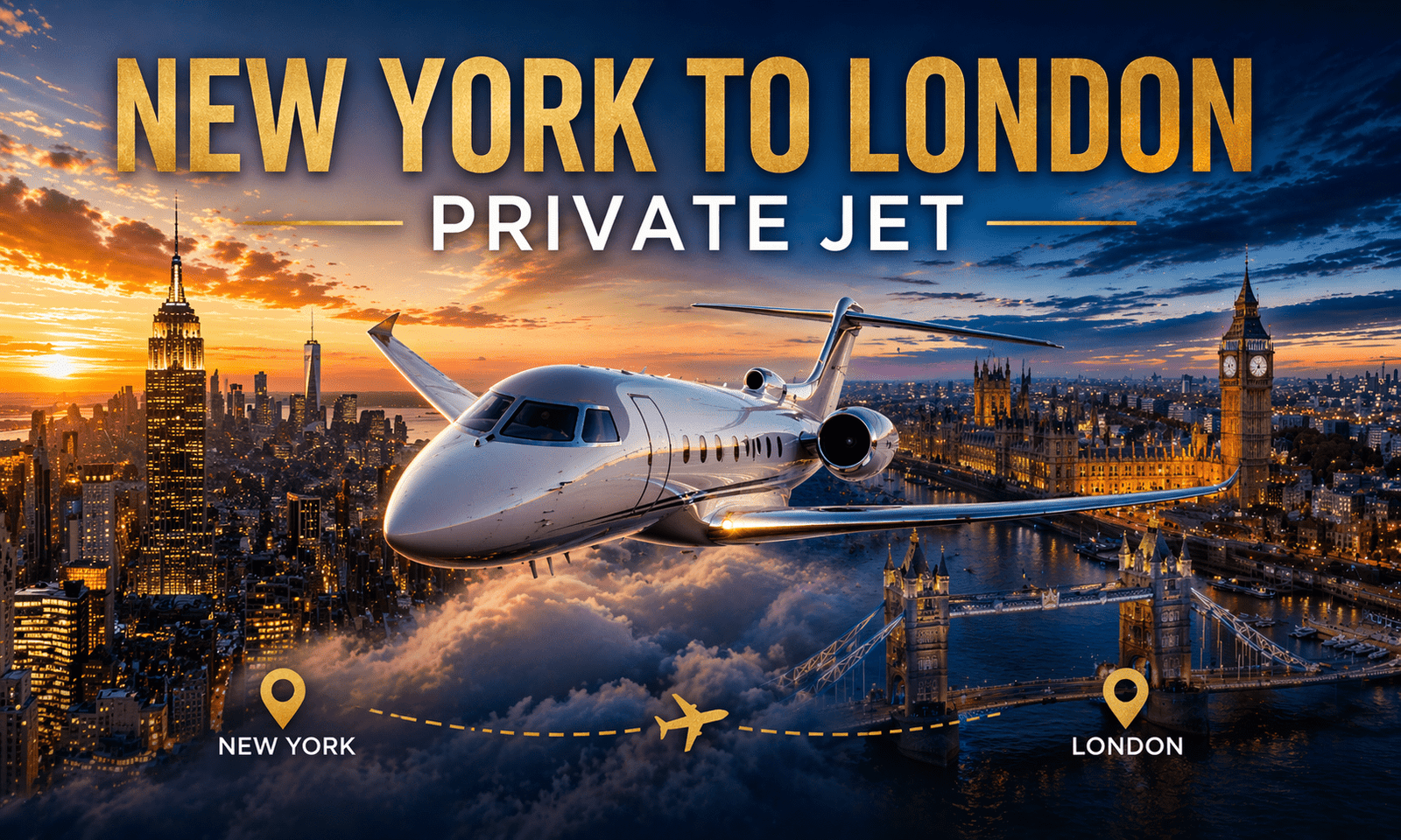 Book Your New York to London Private Jet  (2)