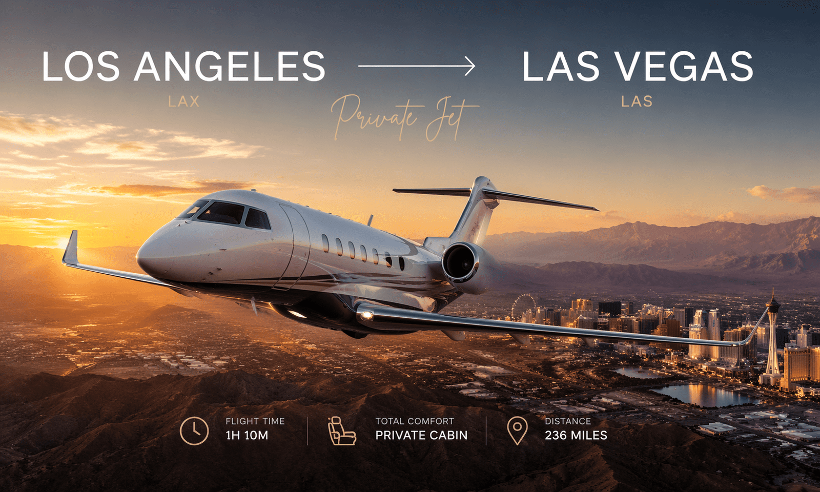 LOS ANGELES → LAS VEGAS PRIVATE JET (1)