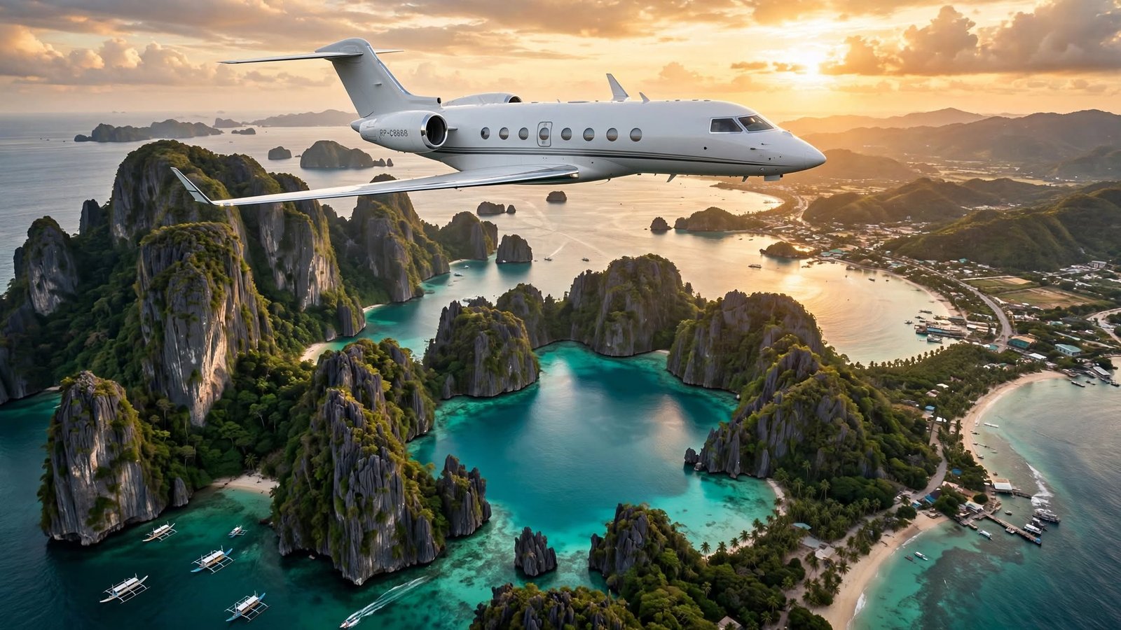 Manila to Palawan by Private Jet El Nido, Coron & Puerto Princesa